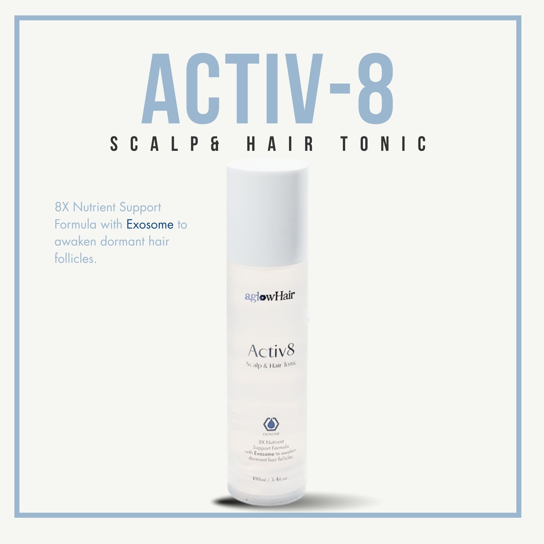 Activ8 Scalp Tonic / Hair Loss Tonic - Aglowhair Malaysia